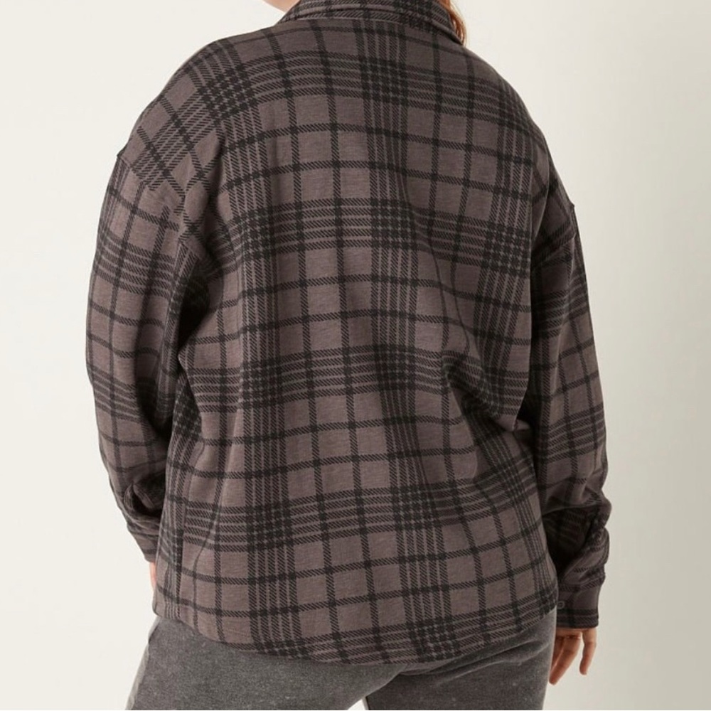 SOLD OUT: Victoria's Secret PINK Oversized Fleece Shacket Plaid